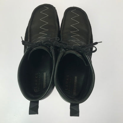 【中古品】【メンズ】 Clarks クラークス × NEIGHBORHOOD ネイバーフッド WALLABEE GORE-TEX 221CLCLN-FW01 ワラビー ゴアッテックス 靴 164-260418-rt-04-tagh カラー：ブラック 万代Net店