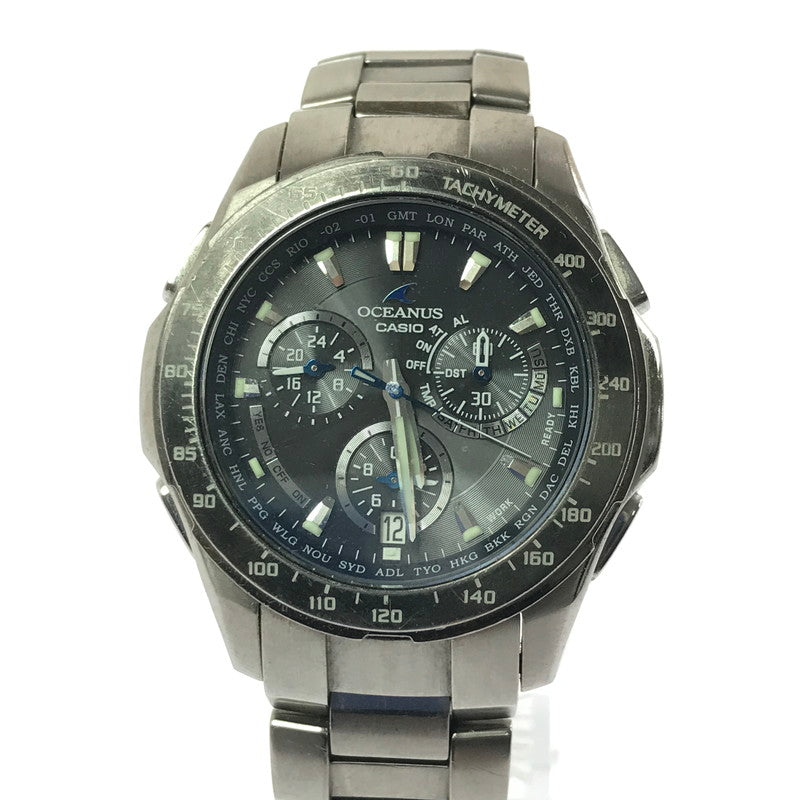 【現状渡し品】【メンズ】 CASIO カシオ OCEANUS オシアナス OCW-M800 腕時計 197-260418-na-16-tagh カラー：シルバー 万代Net店