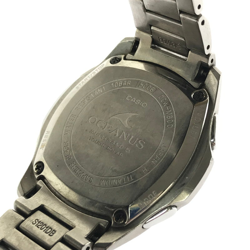 【現状渡し品】【メンズ】 CASIO カシオ OCEANUS オシアナス OCW-M800 腕時計 197-260418-na-16-tagh カラー：シルバー 万代Net店