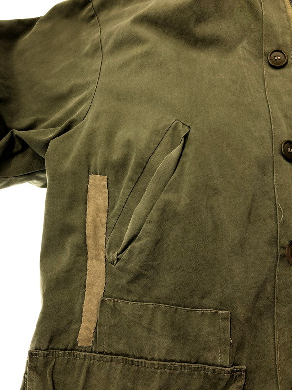 【現状渡し品】【メンズ】 ORIGINAL ARMY FABRIC オリジナル アーミー ファブリック 61001 民間用 ライナー付きモッズコート アウター 146-260422-na-06-tagh サイズ：46 カラー：カーキ 万代Net店