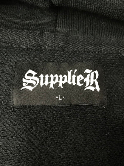 【中古品】【メンズ】 SUPPLIER サプライヤー CROSS HOODIE "クロスフディー 142-260416-rt-16-tag サイズ：L カラー：ブラック 万代Net店