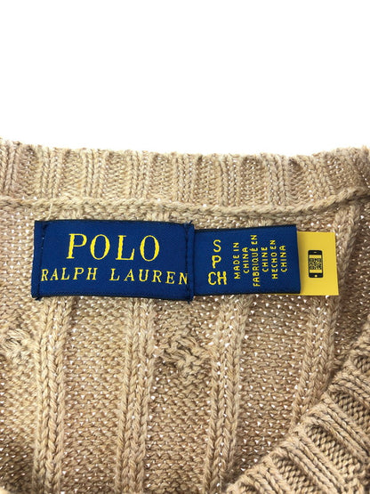 【中古品】【メンズ】 POLO RALPH LAUREN ポロ ラルフローレン CABLE KNIT SWEATER 0200012627 ケーブル ニット セター トップス 168-260516-rt-28-tagh サイズ：S カラー：ベージュ 万代Net店