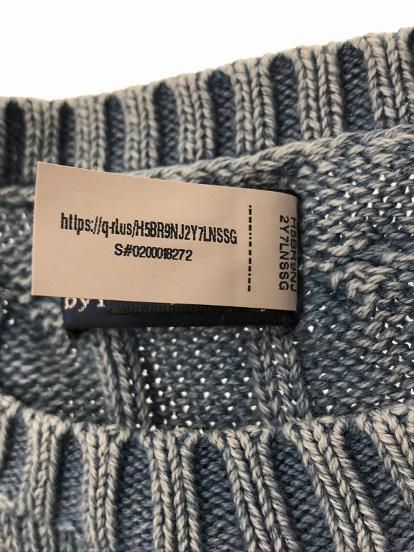【中古品】【メンズ】 POLO RALPH LAUREN ポロ ラルフローレン ELBOW PATCH CABLE KNIT SWEATER エルボー パッチ ケーブル ニット セーター トップス 168-260508-ty-08-tag サイズ：M カラー：インディゴ 万代Net店