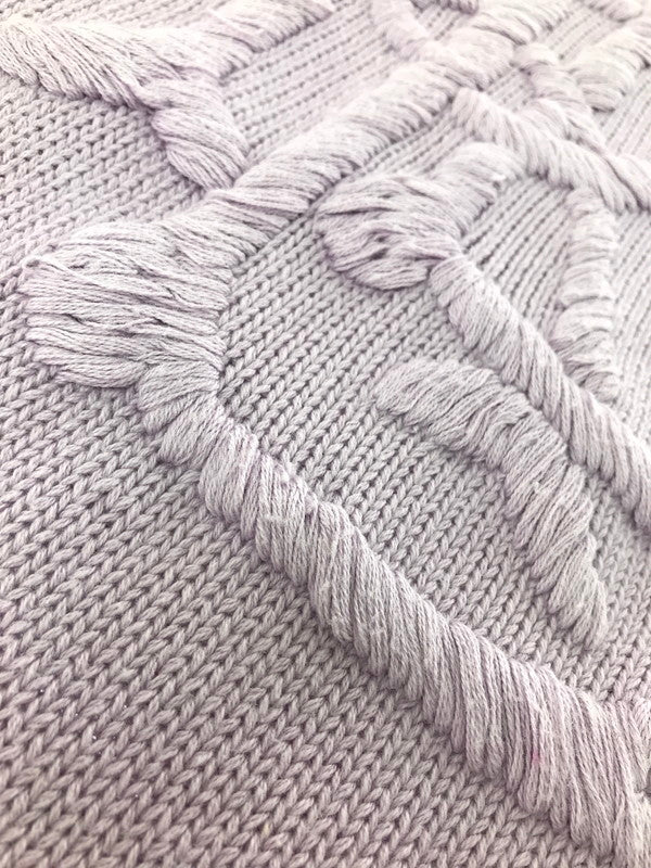 【中古品】【メンズ】 LAUREN RALPH LAUREN ローレン ラルフ ローレン LOGO KNIT SWEATER LIGHT PURPLE ロゴ ニット セーター トップス 168-260820-rt-04-tag サイズ：M カラー：ライトパープル 万代Net店