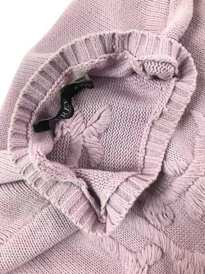 【中古品】【メンズ】 LAUREN RALPH LAUREN ローレン ラルフ ローレン LOGO KNIT SWEATER LIGHT PURPLE ロゴ ニット セーター トップス 168-260820-rt-04-tag サイズ：M カラー：ライトパープル 万代Net店