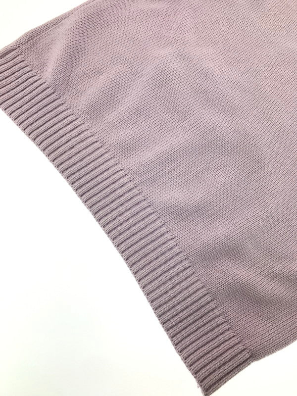 【中古品】【メンズ】 LAUREN RALPH LAUREN ローレン ラルフ ローレン LOGO KNIT SWEATER LIGHT PURPLE ロゴ ニット セーター トップス 168-260820-rt-04-tag サイズ：M カラー：ライトパープル 万代Net店