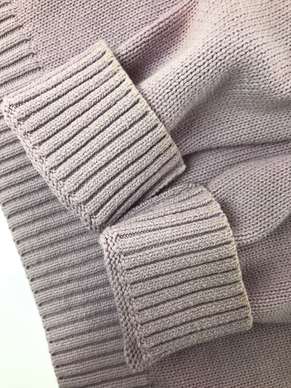 【中古品】【メンズ】 LAUREN RALPH LAUREN ローレン ラルフ ローレン LOGO KNIT SWEATER LIGHT PURPLE ロゴ ニット セーター トップス 168-260820-rt-04-tag サイズ：M カラー：ライトパープル 万代Net店