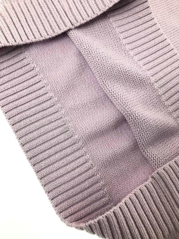 【中古品】【メンズ】 LAUREN RALPH LAUREN ローレン ラルフ ローレン LOGO KNIT SWEATER LIGHT PURPLE ロゴ ニット セーター トップス 168-260820-rt-04-tag サイズ：M カラー：ライトパープル 万代Net店