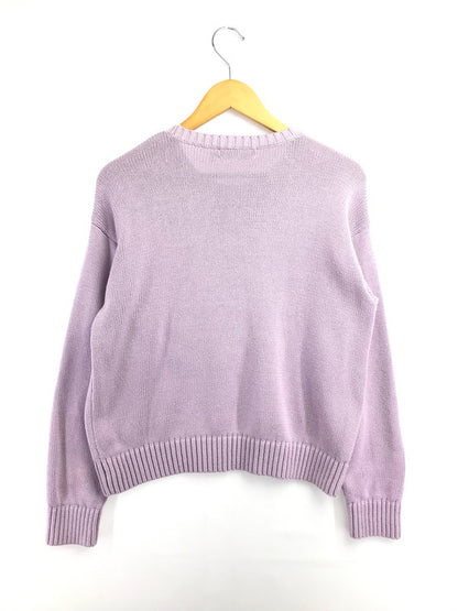 【中古品】【メンズ】 LAUREN RALPH LAUREN ローレン ラルフ ローレン LOGO KNIT SWEATER LIGHT PURPLE ロゴ ニット セーター トップス 168-260820-rt-04-tag サイズ：M カラー：ライトパープル 万代Net店