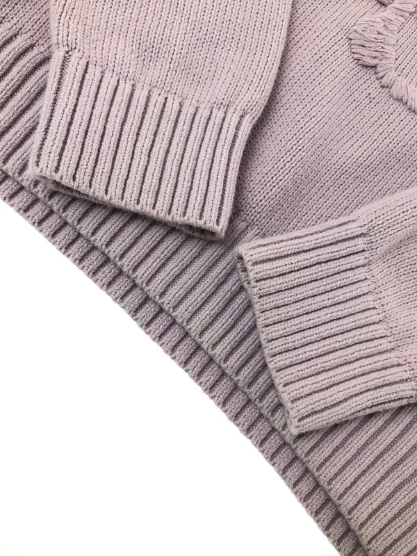 【中古品】【メンズ】 LAUREN RALPH LAUREN ローレン ラルフ ローレン LOGO KNIT SWEATER LIGHT PURPLE ロゴ ニット セーター トップス 168-260820-rt-04-tag サイズ：M カラー：ライトパープル 万代Net店
