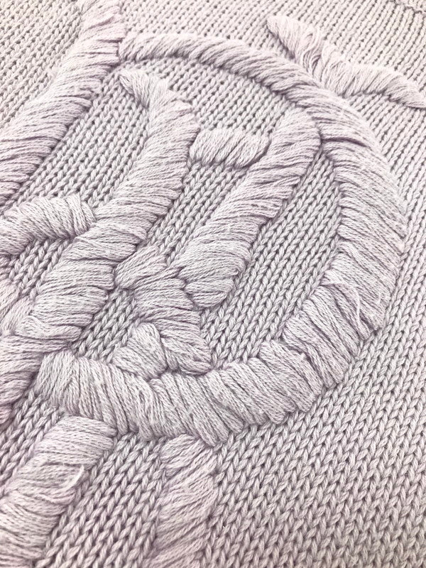 【中古品】【メンズ】 LAUREN RALPH LAUREN ローレン ラルフ ローレン LOGO KNIT SWEATER LIGHT PURPLE ロゴ ニット セーター トップス 168-260820-rt-04-tag サイズ：M カラー：ライトパープル 万代Net店