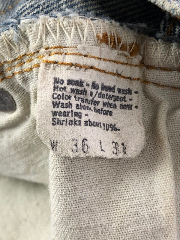 【ジャンク品】【メンズ】 Levi's リーバイス 501 DENIM PANTS 66後期～赤耳移行期 81年9月製造 刻印524 エルパソ工場製 デニムパンツ 157-260410-rt-20-tag サイズ：W36 L31 カラー：ライトインディゴ 万代Net店