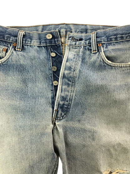 【ジャンク品】【メンズ】 Levi's リーバイス 501 DENIM PANTS 66後期～赤耳移行期 81年9月製造 刻印524 エルパソ工場製 デニムパンツ 157-260410-rt-20-tag サイズ：W36 L31 カラー：ライトインディゴ 万代Net店