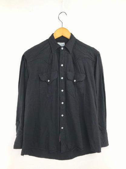【中古品】【メンズ】 ROCK MOUNT FLAMINGO CLUB ロック７ マウンント フラミンゴ クラブ 80's RAYON GABARDINE WESTERN SHIRT USA製 ウエスタンシャツ 146-260416-rt-15-tag サイズ：不明 下記参照 カラー：ブラック 万代Net店
