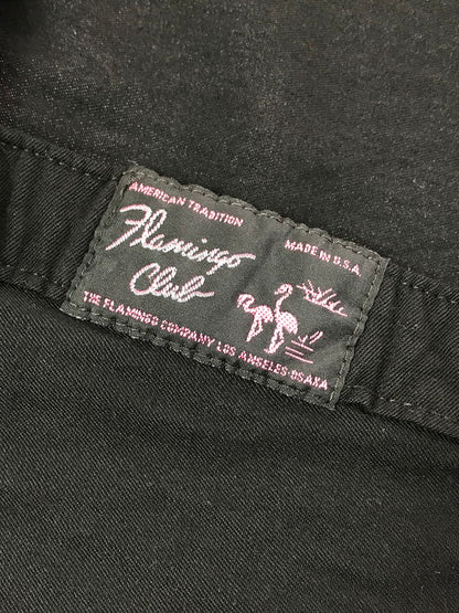【中古品】【メンズ】 ROCK MOUNT FLAMINGO CLUB ロック７ マウンント フラミンゴ クラブ 80's RAYON GABARDINE WESTERN SHIRT USA製 ウエスタンシャツ 146-260416-rt-15-tag サイズ：不明 下記参照 カラー：ブラック 万代Net店