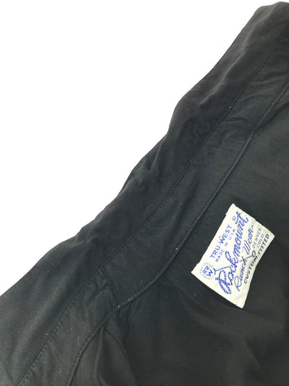 【中古品】【メンズ】 ROCK MOUNT FLAMINGO CLUB ロック７ マウンント フラミンゴ クラブ 80's RAYON GABARDINE WESTERN SHIRT USA製 ウエスタンシャツ 146-260416-rt-15-tag サイズ：不明 下記参照 カラー：ブラック 万代Net店