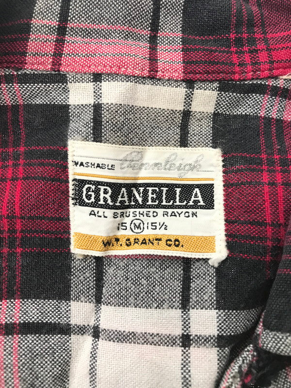 【現状渡し品】【メンズ】 GRANELLA グラネラ W.T.GRANT CO. 60's RAYON SHIRT 60年代 レーヨン シャツ 長袖シャツ トップス 146-260607-rt-08-tagh サイズ：15-15.5 カラー：レッド 万代Net店