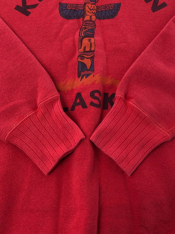 【中古品】【メンズ】 WHITESVILLE ホワイツビル KETCHIKAN ALASKA SWEATSHIRT スウェットシャツ トレーナー 145-260516-na-05-tagh サイズ：L カラー：レッド 万代Net店