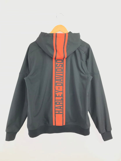 【中古品】【メンズ】 HARLEY DAVIDSON VERTICAL STRIPE HOODED STRETCH JACKET バーティカル ストライプ フーデッド ストレッチ ジャケット ライトアウター 145-260523-na-11-tagh サイズ：M カラー：ブラック 万代Net店
