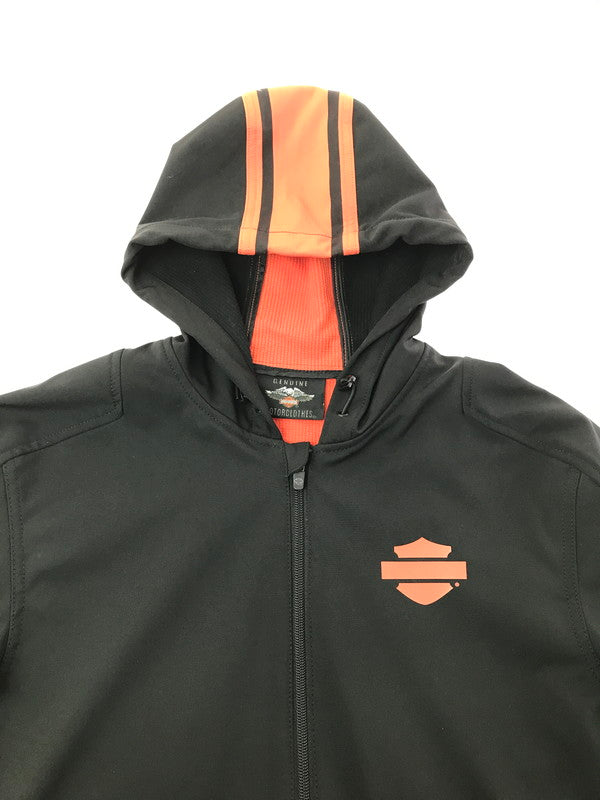 【中古品】【メンズ】 HARLEY DAVIDSON VERTICAL STRIPE HOODED STRETCH JACKET バーティカル ストライプ フーデッド ストレッチ ジャケット ライトアウター 145-260523-na-11-tagh サイズ：M カラー：ブラック 万代Net店