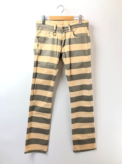 【中古品】【メンズ】 CALIFORNIA LINE カリフォルニアライン BORDER PANTS ボーダー パンツ ズボン ボトムス 156-260528-ki-15-tagh サイズ：30 カラー：グレー 万代Net店