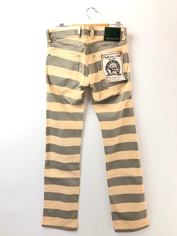 【中古品】【メンズ】 CALIFORNIA LINE カリフォルニアライン BORDER PANTS ボーダー パンツ ズボン ボトムス 156-260528-ki-15-tagh サイズ：30 カラー：グレー 万代Net店