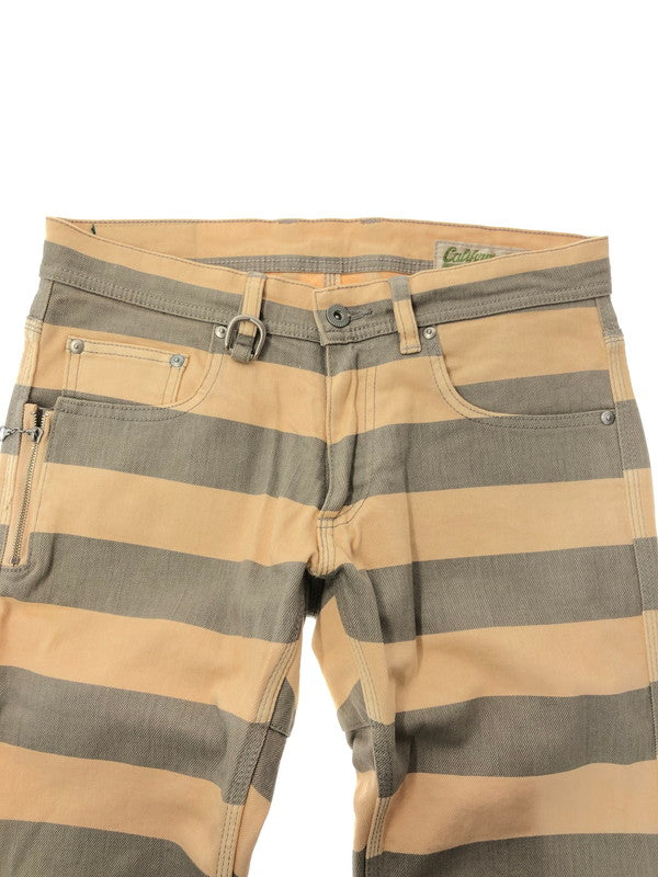 【中古品】【メンズ】 CALIFORNIA LINE カリフォルニアライン BORDER PANTS ボーダー パンツ ズボン ボトムス 156-260528-ki-15-tagh サイズ：30 カラー：グレー 万代Net店