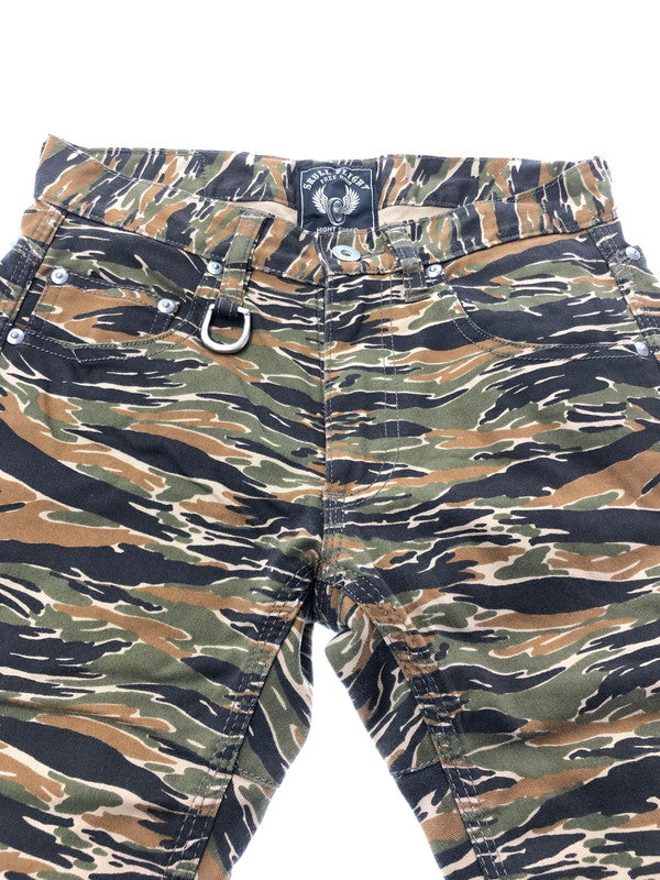 【中古品】【メンズ】 SKULL FLIGHT スカル フライト TIGER CAMO PANTS タイガー カモ パンツ ボトムス 156-260827-rt-05-tagh サイズ：28 カラー：マルチカラー 万代Net店