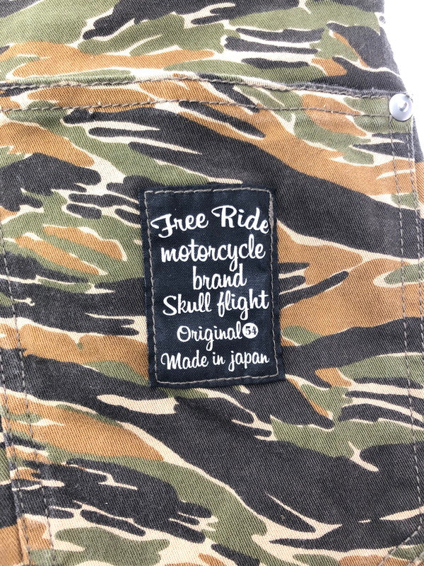 【中古品】【メンズ】 SKULL FLIGHT スカル フライト TIGER CAMO PANTS タイガー カモ パンツ ボトムス 156-260827-rt-05-tagh サイズ：28 カラー：マルチカラー 万代Net店