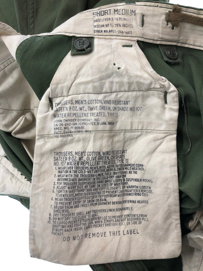 【現状渡し品】【メンズ】 U.S.ARMY アメリカ軍 58年 M-51 FIELD TROUSERS 8405-265-0372 フィールド トラウザーパンツ ボトムス 157-260422-na-09-tagh サイズ：SHORT MIDIUM カラー：カーキ 万代Net店