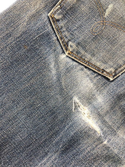 【ジャンク品】【メンズ】 RRL BUTTON-FLY DENIM PANTS ボタンフライデニムパンツ ジーンズ ボトムス 156-260528-ki-18-tagh サイズ：W30 L32 カラー：インディゴ 万代Net店