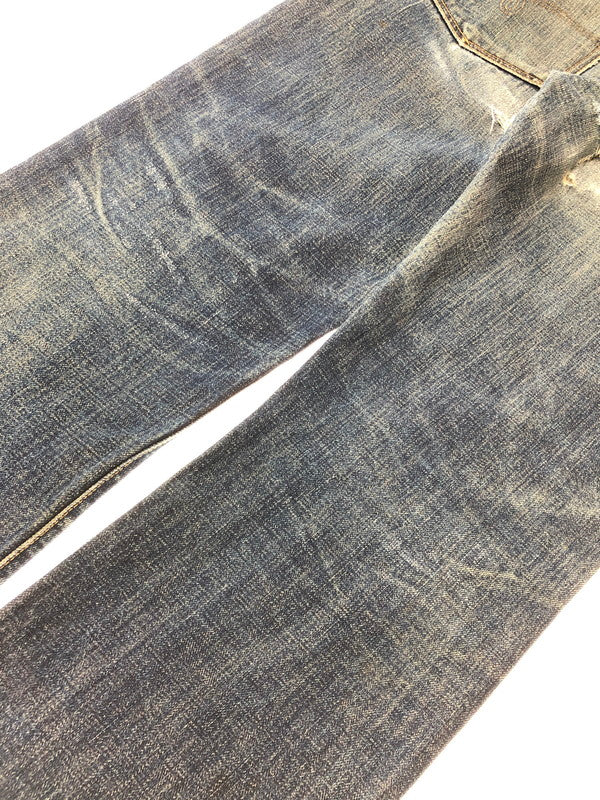 【ジャンク品】【メンズ】 RRL BUTTON-FLY DENIM PANTS ボタンフライデニムパンツ ジーンズ ボトムス 156-260528-ki-18-tagh サイズ：W30 L32 カラー：インディゴ 万代Net店