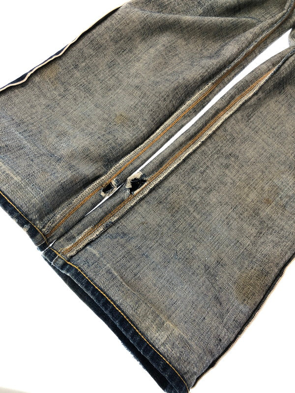 【ジャンク品】【メンズ】 RRL BUTTON-FLY DENIM PANTS ボタンフライデニムパンツ ジーンズ ボトムス 156-260528-ki-18-tagh サイズ：W30 L32 カラー：インディゴ 万代Net店