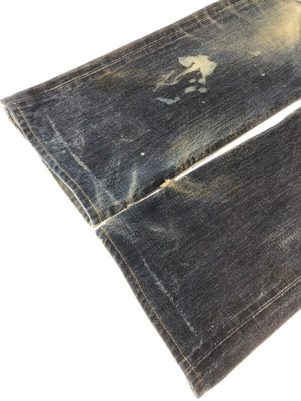 【ジャンク品】【メンズ】 RRL BUTTON-FLY DENIM PANTS ボタンフライデニムパンツ ジーンズ ボトムス 156-260528-ki-18-tagh サイズ：W30 L32 カラー：インディゴ 万代Net店