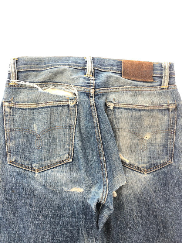 【ジャンク品】【メンズ】 RRL BUTTON-FLY DENIM PANTS ボタンフライデニムパンツ ジーンズ ボトムス 156-260528-ki-18-tagh サイズ：W30 L32 カラー：インディゴ 万代Net店