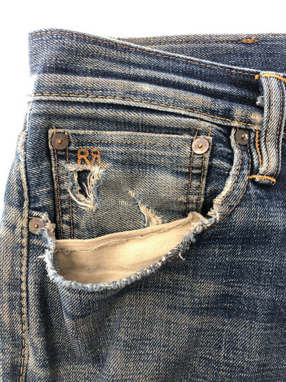 【ジャンク品】【メンズ】 RRL BUTTON-FLY DENIM PANTS ボタンフライデニムパンツ ジーンズ ボトムス 156-260528-ki-18-tagh サイズ：W30 L32 カラー：インディゴ 万代Net店