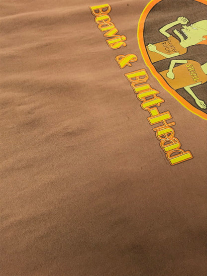 【中古品】【メンズ】 GILDAN ギルダン 90～00's BEAVIS BUTT-HEAD T-SHIRT ビーバス・バッ トヘッド Tシャツ 146-260416-rt-13-tag サイズ：XL カラー：ブラウン 万代Net店