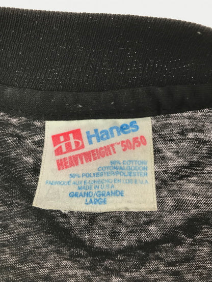 【中古品】【メンズ】 HANES ヘインズ 90's GOD LOVES YOU！ T-SHIRT 90年代 半袖Tシャツ トップス 146-260522-rt-11-tagh サイズ：L カラー：ブラック 万代Net店