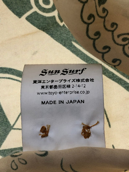 【現状渡し品】【メンズ】 SUN SURF サンサーフ RAYON HAWAIIAN SHIRT SS38810 レーヨン ハワイアン シャツ 開襟シャツ トップス 145-260628-rt-13-tagh カラー：ベージュ系 万代Net店