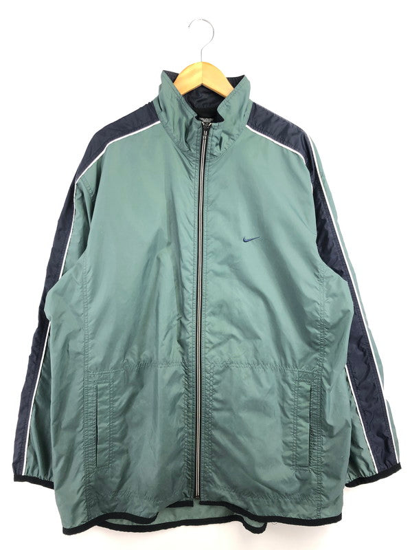 【現状渡し品】【メンズ】 NIKE ナイキ 90'S NYLON JACKET 90年代 ナイロンジャケット ライトアウター 146-260509-na-19-tag サイズ：XL カラー：グリーン系 万代Net店