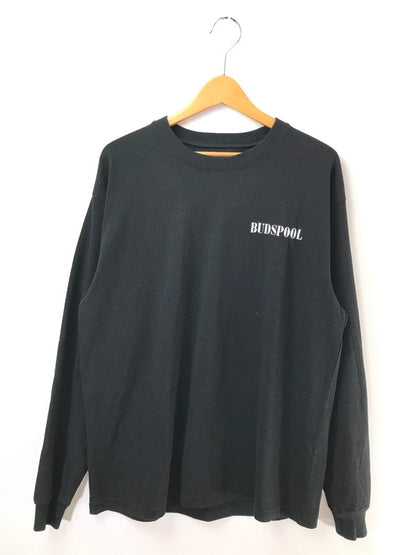 【中古品】【メンズ】 BUDSPOOL バッズ プール L/S TEE BLACK 刺繍ロゴ ロングスリーブ Tシャツ トップス 142-260826-rt-07-tagh サイズ：L カラー：ブラック 万代Net店