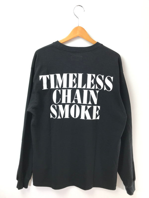 【中古品】【メンズ】 BUDSPOOL バッズ プール L/S TEE BLACK 刺繍ロゴ ロングスリーブ Tシャツ トップス 142-260826-rt-07-tagh サイズ：L カラー：ブラック 万代Net店
