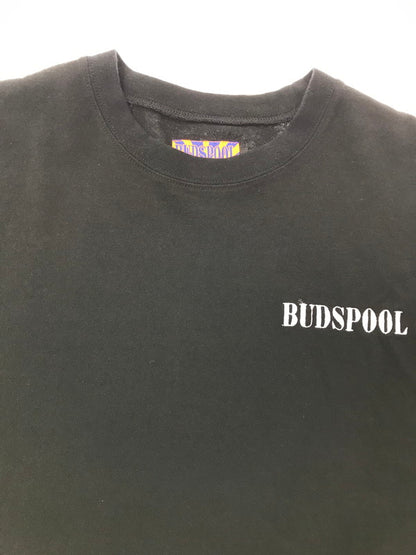 【中古品】【メンズ】 BUDSPOOL バッズ プール L/S TEE BLACK 刺繍ロゴ ロングスリーブ Tシャツ トップス 142-260826-rt-07-tagh サイズ：L カラー：ブラック 万代Net店