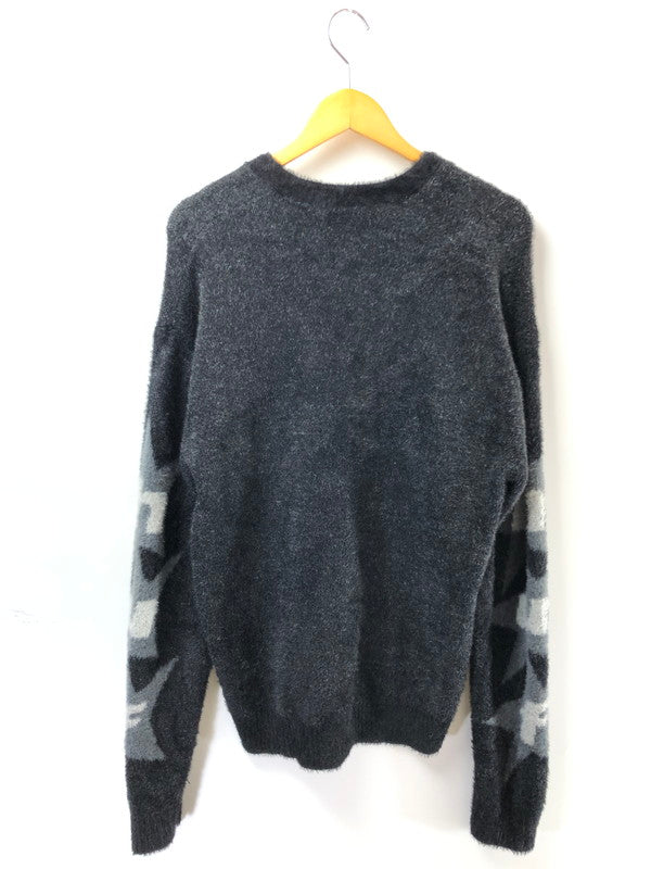 【中古品】【メンズ】 HUF ハフ URSA SHAGGY CARDIGAN KN00512 シャギー カーディガン 142-260423-na-03-tagh サイズ：M カラー：ブラック 万代Net店