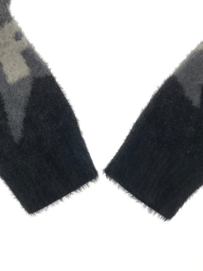 【中古品】【メンズ】 HUF ハフ URSA SHAGGY CARDIGAN KN00512 シャギー カーディガン 142-260423-na-03-tagh サイズ：M カラー：ブラック 万代Net店
