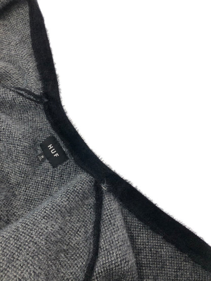 【中古品】【メンズ】 HUF ハフ URSA SHAGGY CARDIGAN KN00512 シャギー カーディガン 142-260423-na-03-tagh サイズ：M カラー：ブラック 万代Net店