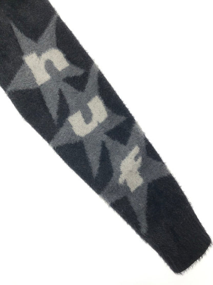 【中古品】【メンズ】 HUF ハフ URSA SHAGGY CARDIGAN KN00512 シャギー カーディガン 142-260423-na-03-tagh サイズ：M カラー：ブラック 万代Net店