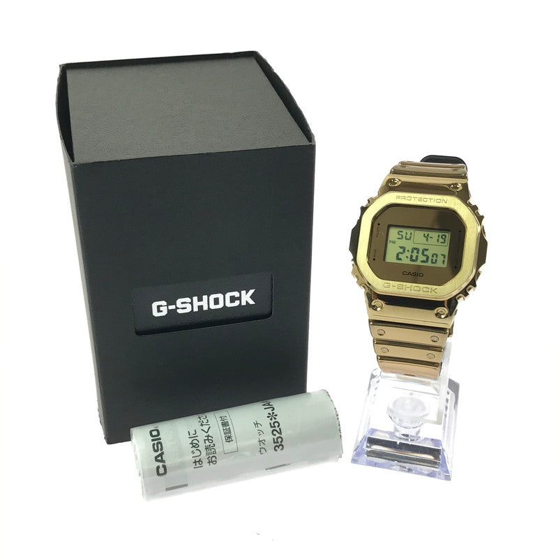 【中古品】【メンズ】 G-SHOCK ジーショック DIGITAL 5600 SERIES FINE METALLIC SERIES GM-5600YMG-9JF デジタル クォーツ腕時計 196-260420-na-27-tagh カラー：ゴールド 万代Net店