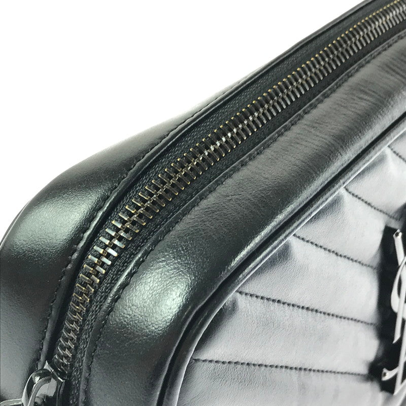 【中古品】【レディース】 SAINT LAURENT サンローラン QUILTED LEATHER LOU CAMERA BAG GUE520534 キルティング レザー ルー カメラバッグ ショルダーバッグ カバン 180-260503-na-05-tagh カラー：ブラック 万代Net店