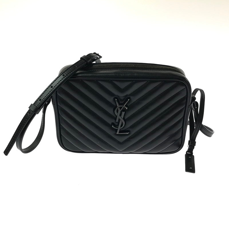 【中古品】【レディース】 SAINT LAURENT サンローラン QUILTED LEATHER LOU CAMERA BAG GUE520534 キルティング レザー ルー カメラバッグ ショルダーバッグ カバン 180-260503-na-05-tagh カラー：ブラック 万代Net店